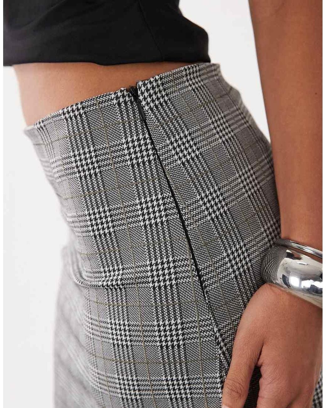 ASOS Gray Mix & Match Pelmet Mini Skirt