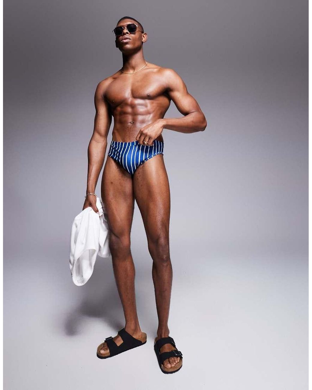ASOS Zwemslip in het Blue voor heren
