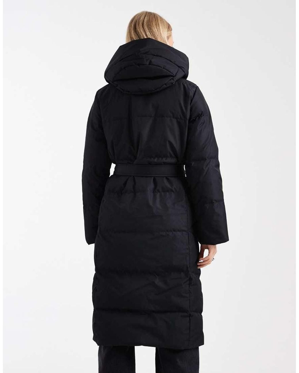 ONLY Blue Belted Puffer Coat