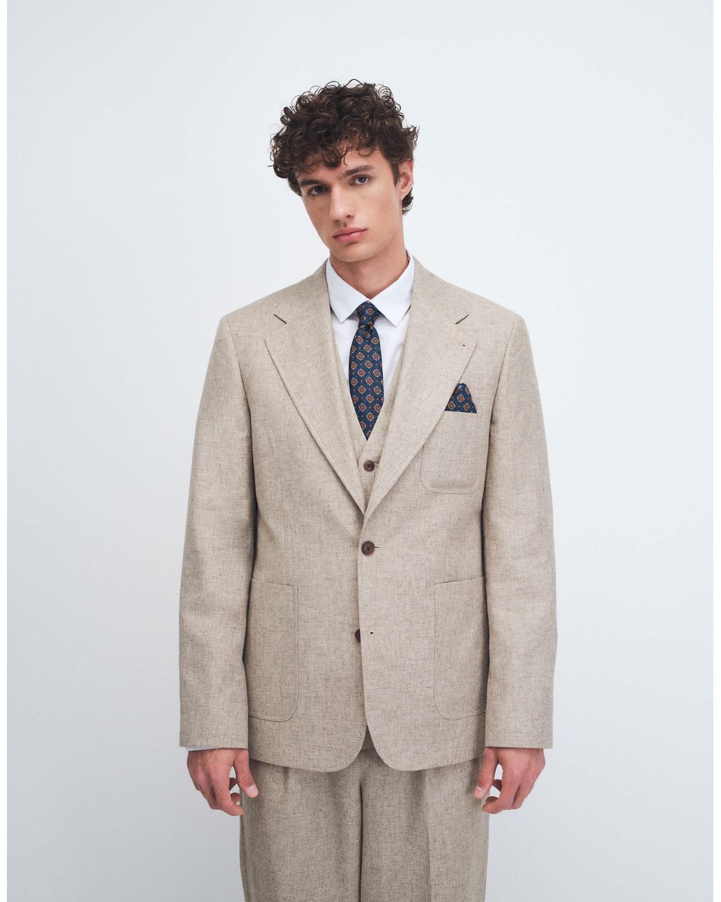 Veste ASOS pour homme en coloris Natural