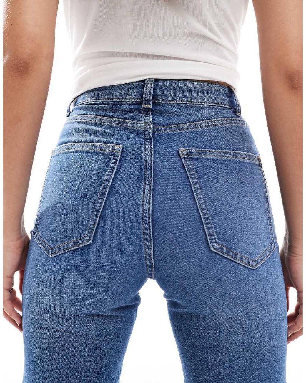 ONLY Blue Mishy High Waist Wide Leg Jeans