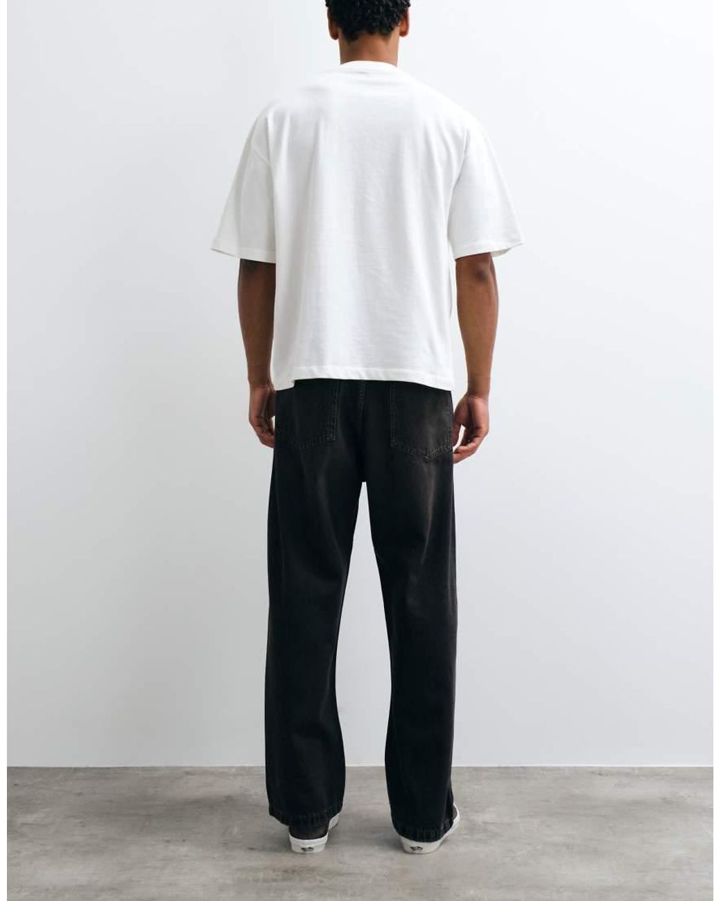 Jack & Jones White Ron Skater Jeans for men
