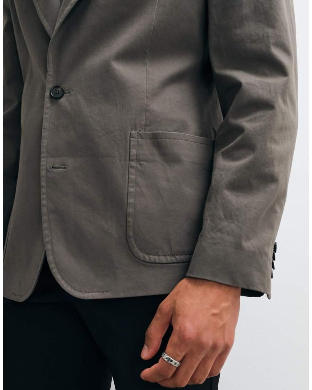 ASOS Gray Slouchy Blazer for men