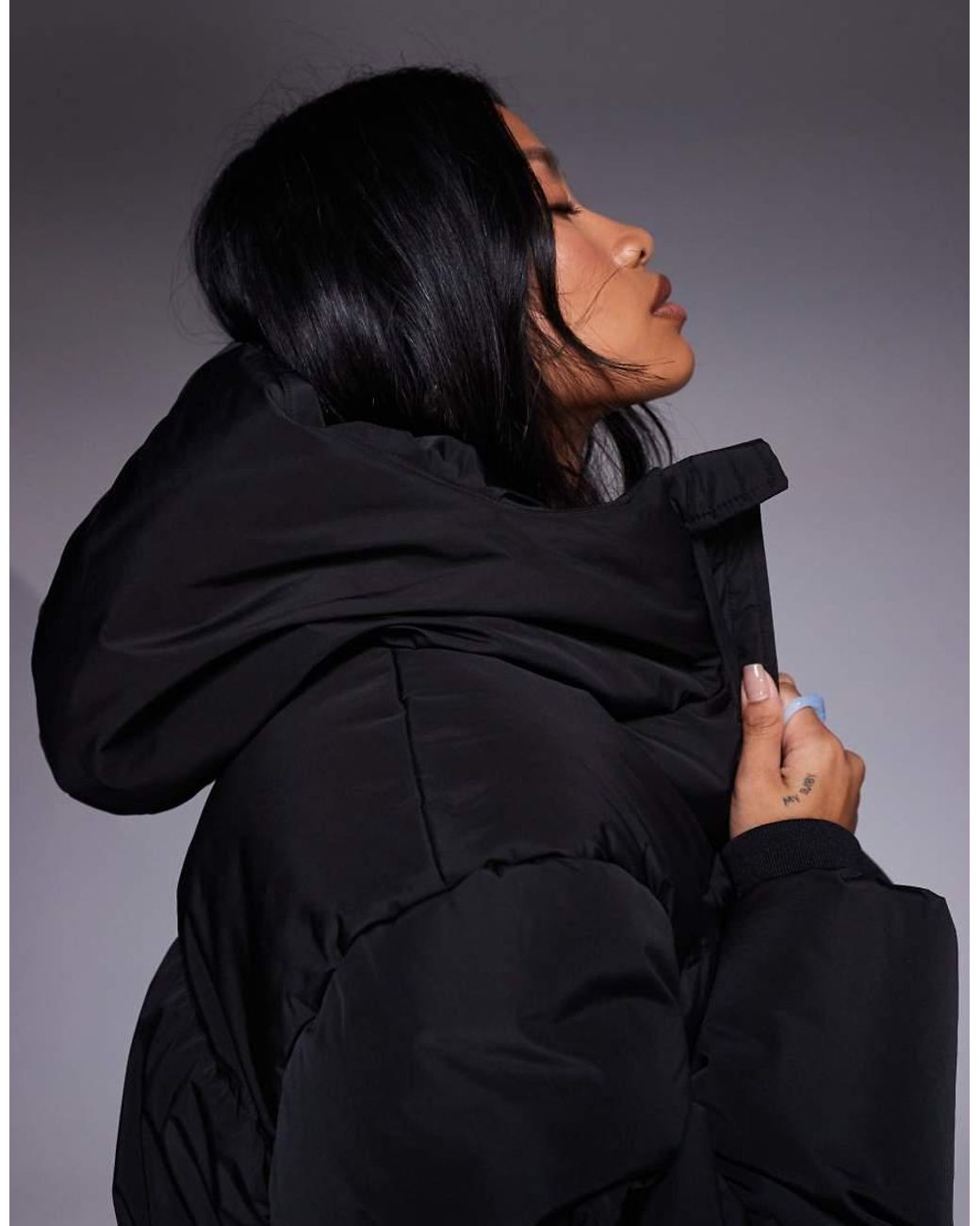 Good For Nothing Blue Hooded Puffer Jacket