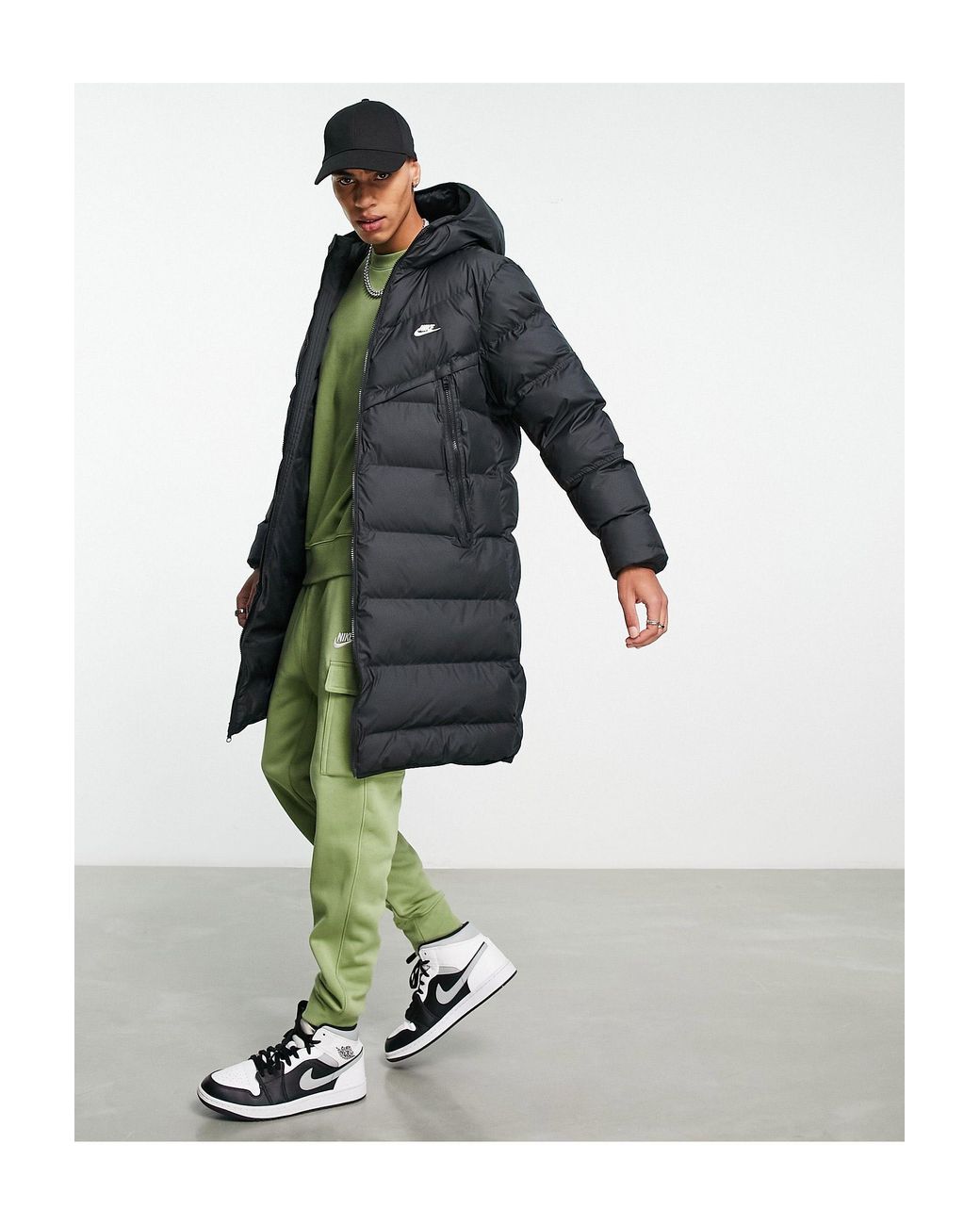 mens padded nike jacket