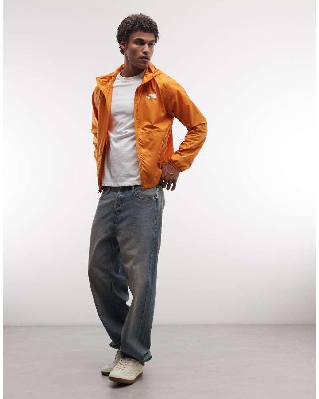 The North Face Orange Cyclone Wind Jacket for men