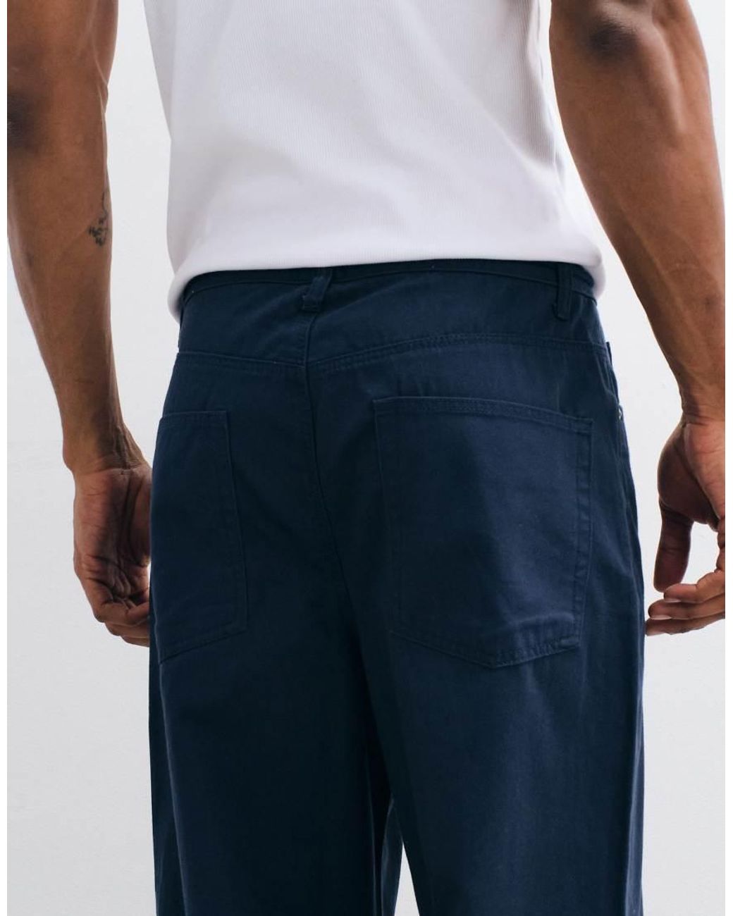 ASOS Blue baggy Pants for men