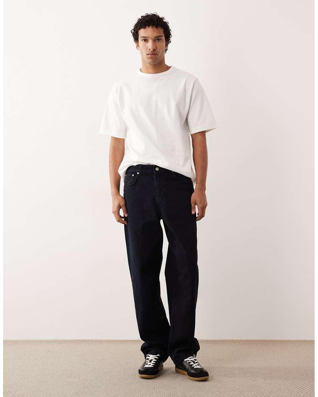 ARKET Purple Heavyweight Jersey Oversized T-Shirt for men