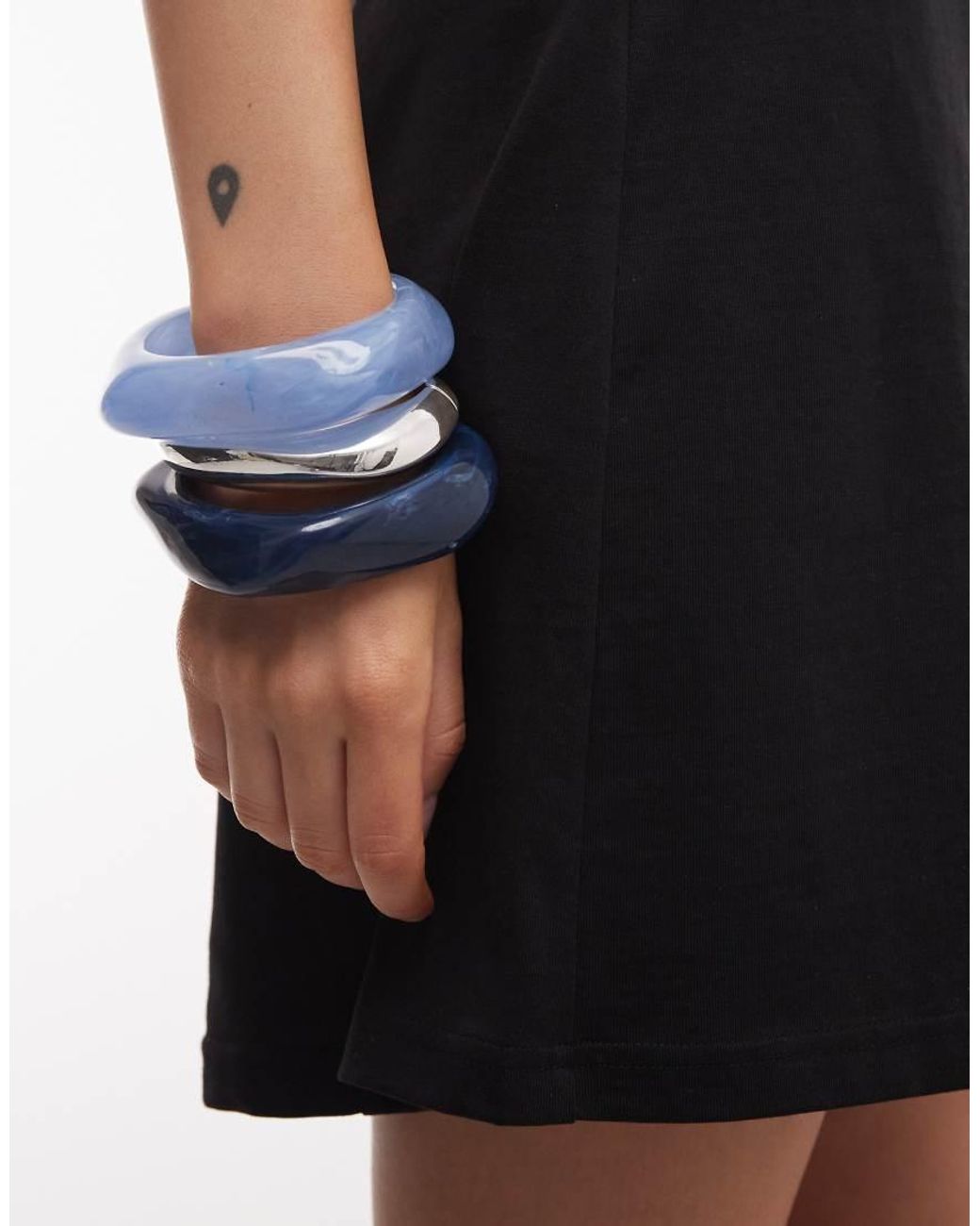 Monki Black Contoured T-shirt Mini Dress