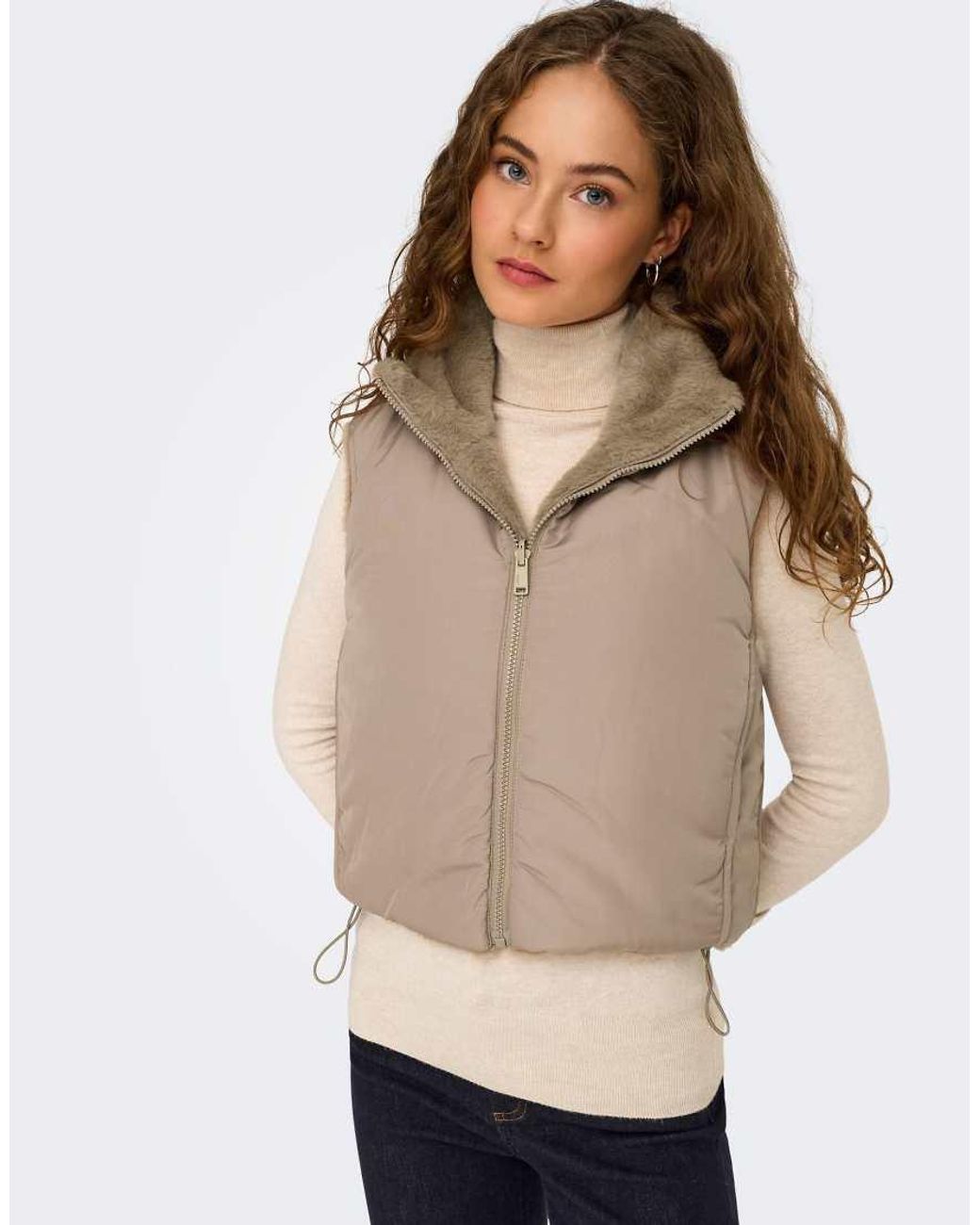 ONLY Natural Dana Water-resistant High Neck Gilet