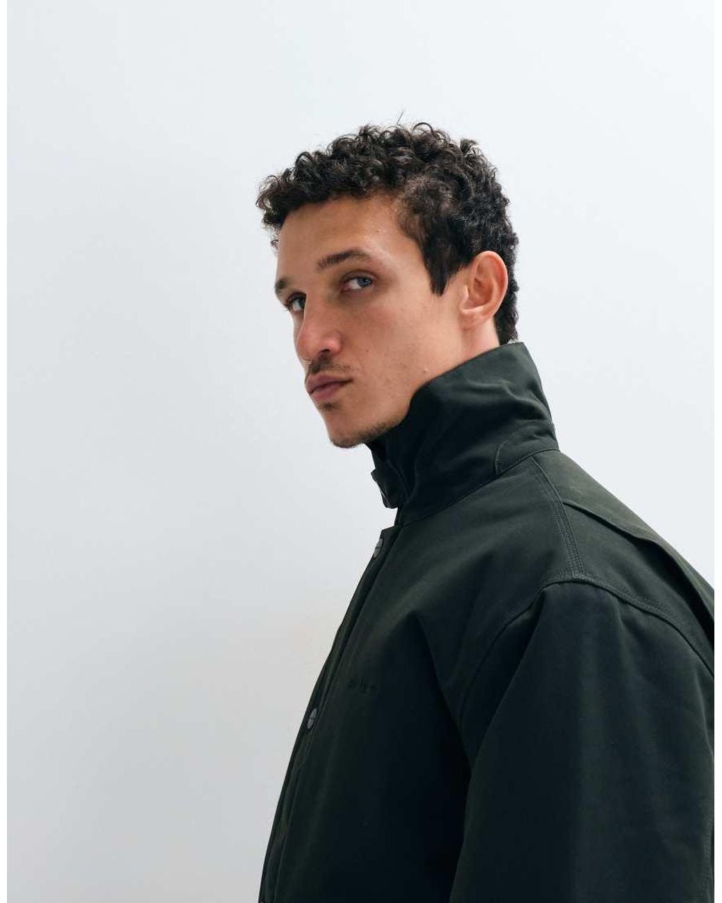 Carhartt Blue Quentin Jacket With Contrast Collar for men