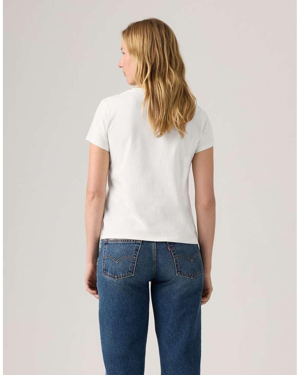 Levi's White Lse The Perfect Tee Ophelia Floral Bw Fi