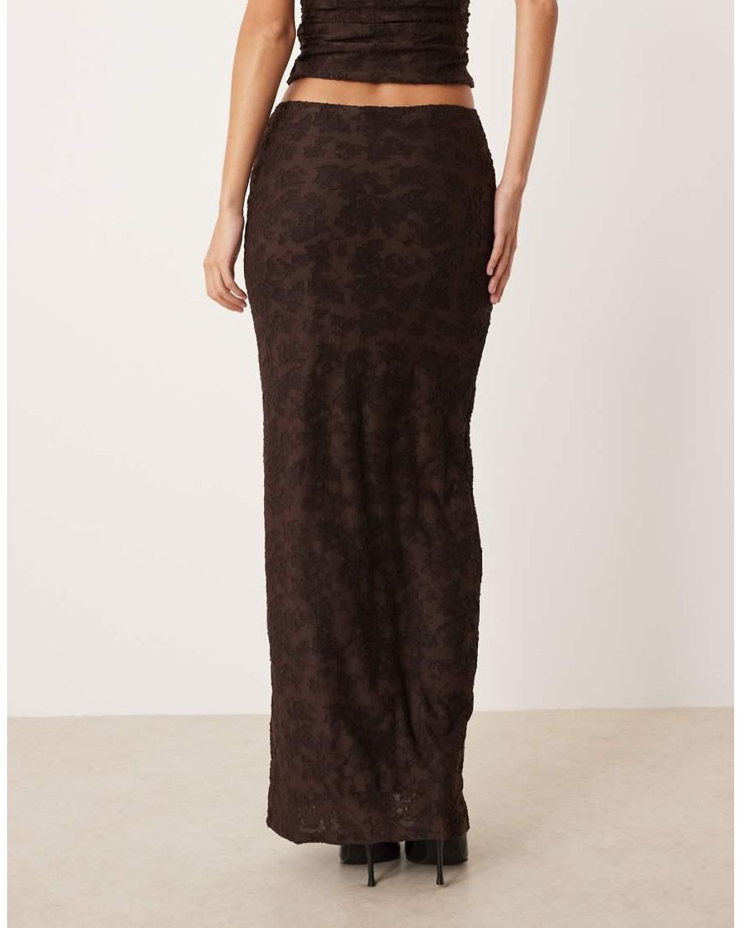 ASOS Natural Co-ord Column Maxi Skirt