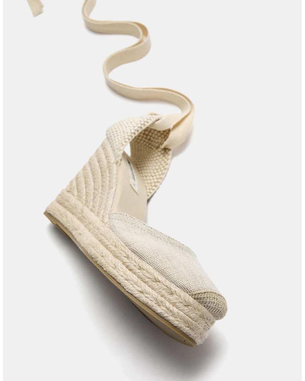 Pull&Bear Natural Espadrille Wedges
