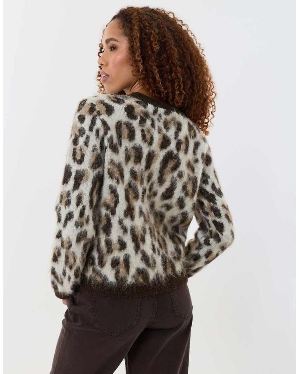 Threadbare Multicolor Brushed Knit Crew Neck Jumper
