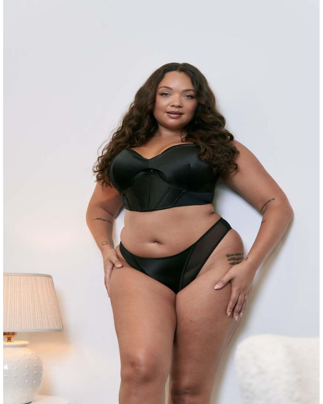 Curvy Kate Black Unapologetic Longline Balcony Bra Fuller Bust