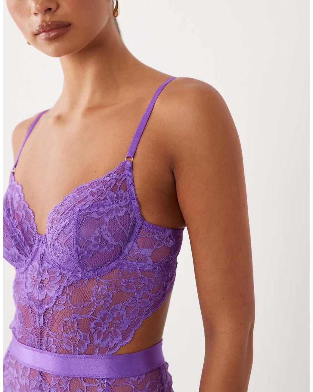 Ann Summers Purple Hold Me Tight Bodysuit