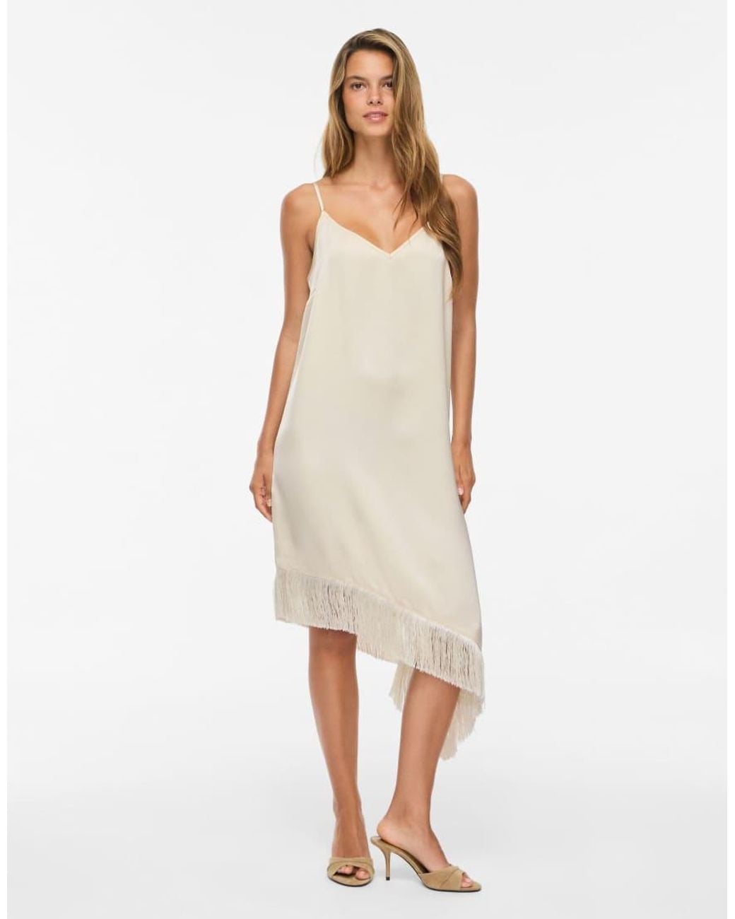 Vila White Slip Dress