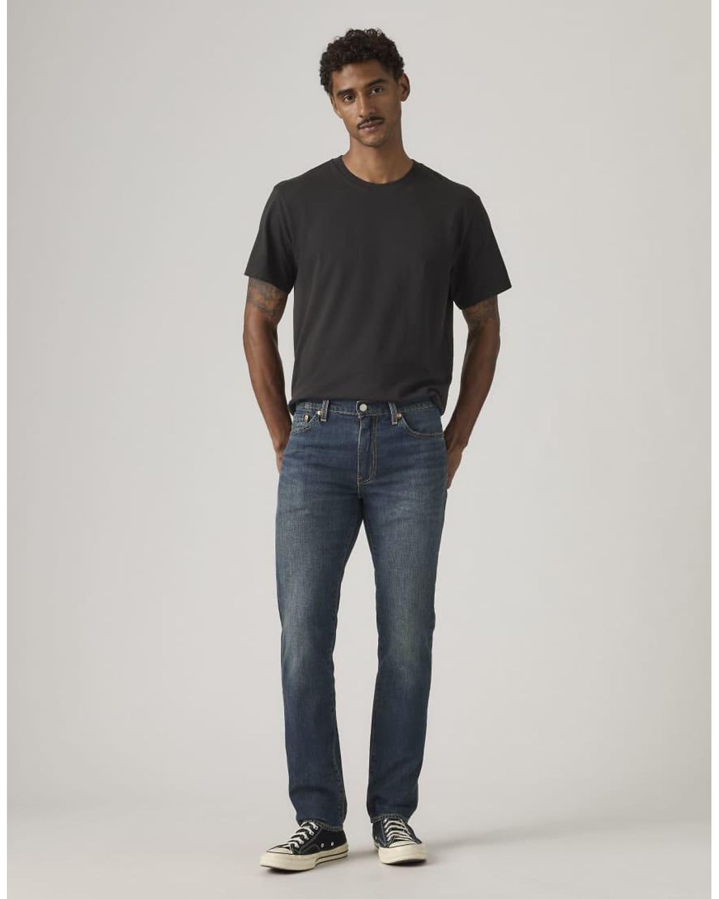 Levi's Blue 511 Slim Sta-Dark Jeans for men