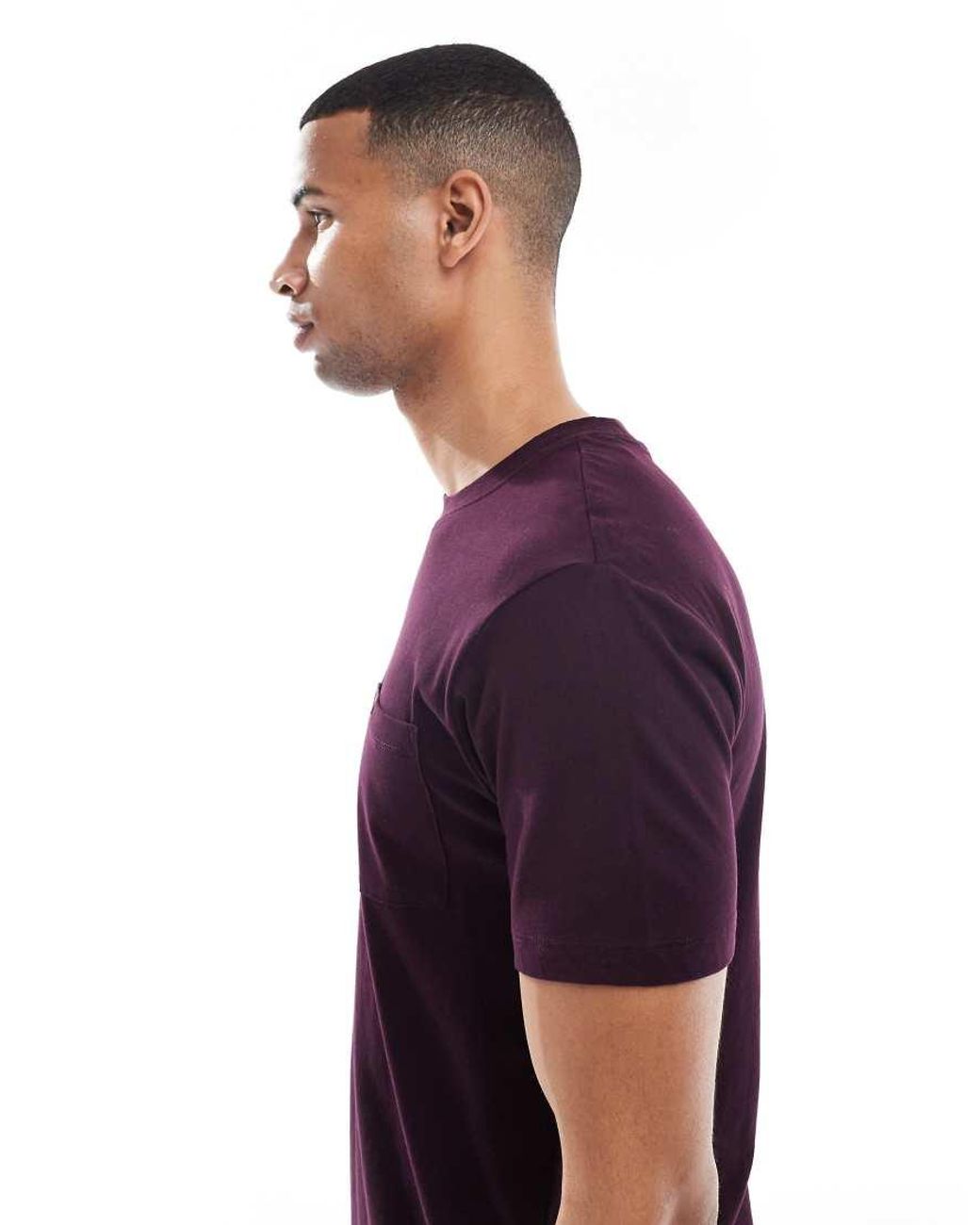 Lee Jeans Purple Slim Fit Pocket T-shirt for men