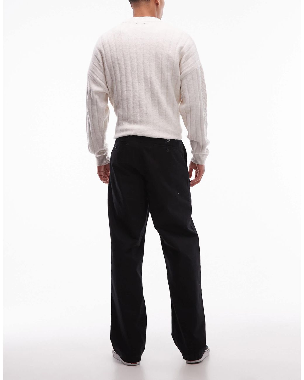 Authentic - pantalon chino ample Vans pour homme en coloris White