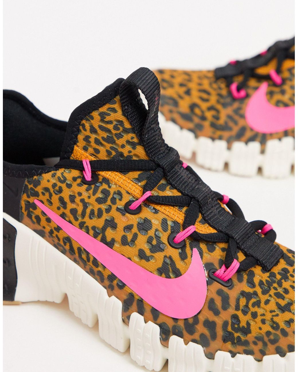 Gezond droefheid reinigen Nike – Free Metcon 3 – Sneaker mit Leopardenmuster bedruckt in Braun | Lyst  AT