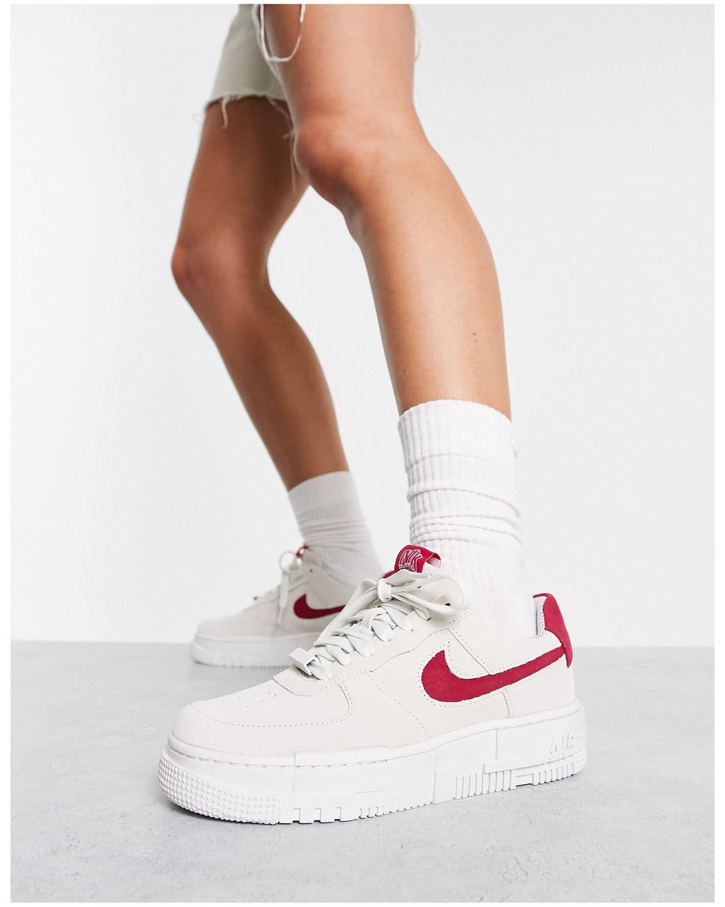 Air force 1 pixel - baskets - et hibiscus Nike en coloris Blanc | Lyst