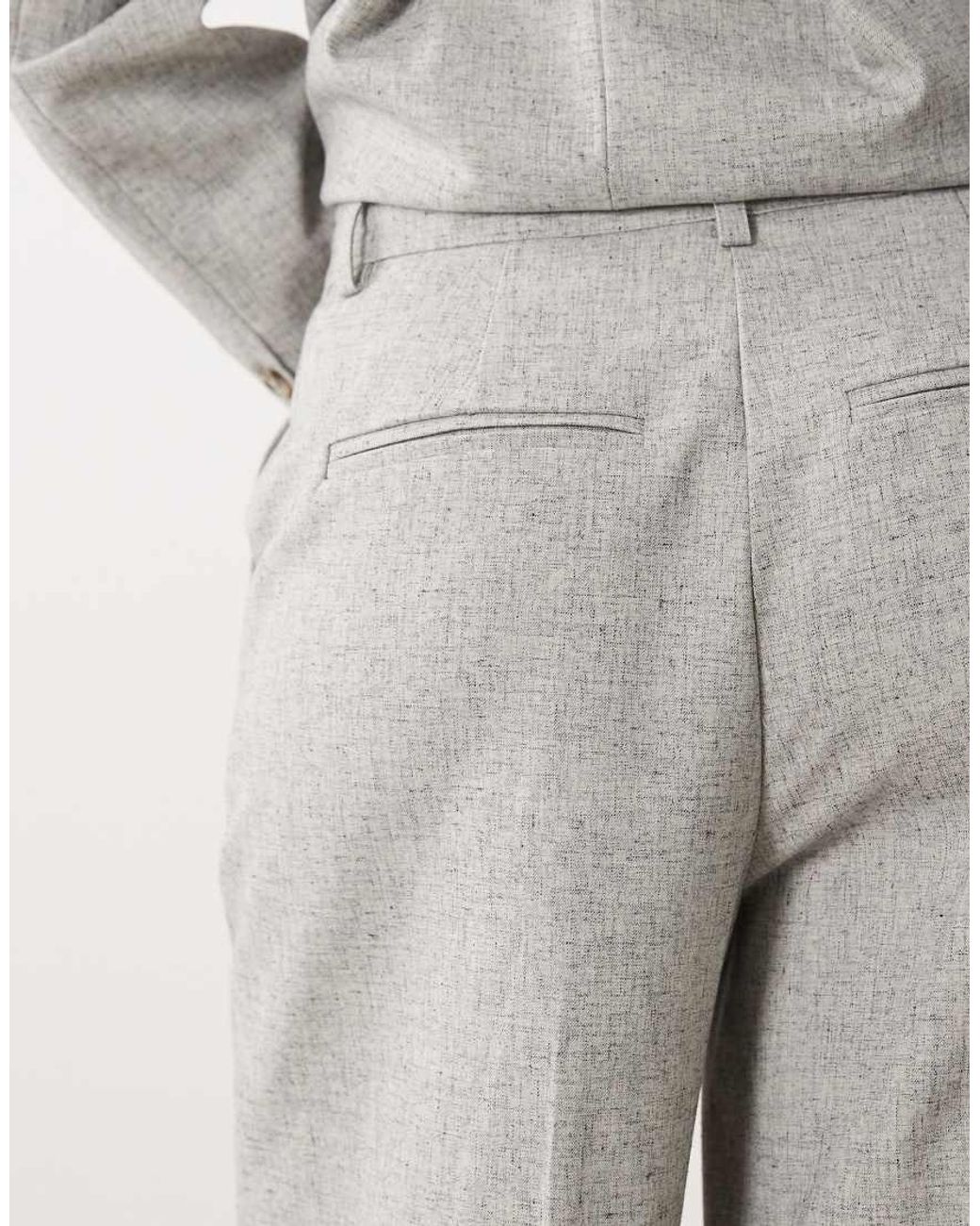 Y.A.S Gray High Waist Pleated Tailored Trouser Co-ord