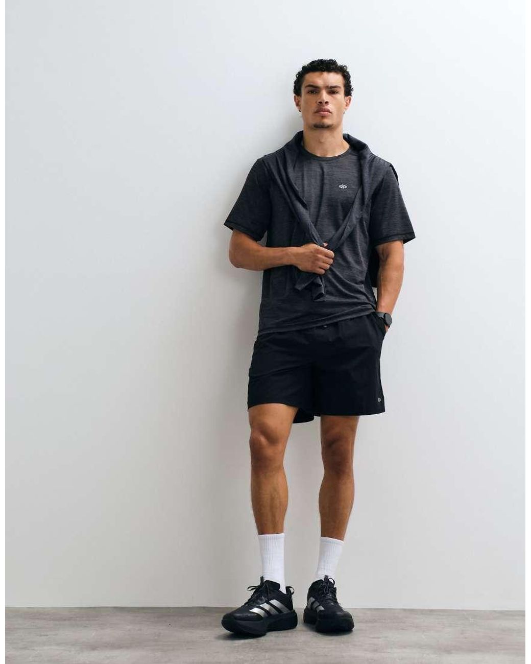 Jack & Jones Black Sports Lightweight Training T-Shirt for men