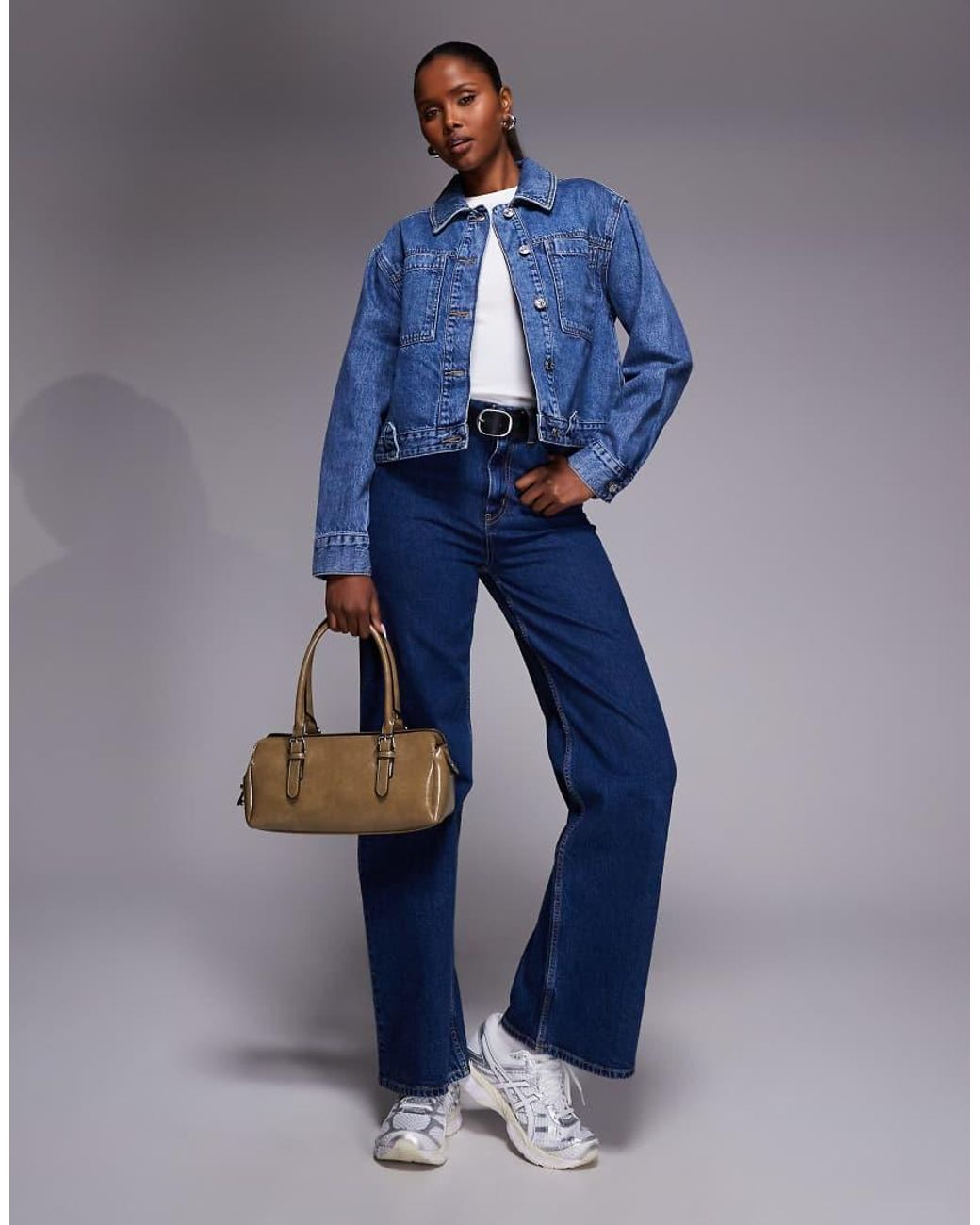 River Island Blue Pocket Detail Denim Jacket