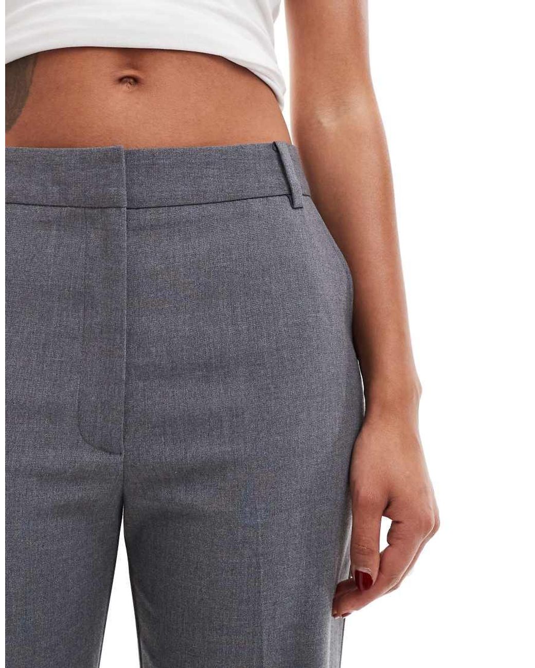 ASOS Blue Tailored Slim Straight Trousers