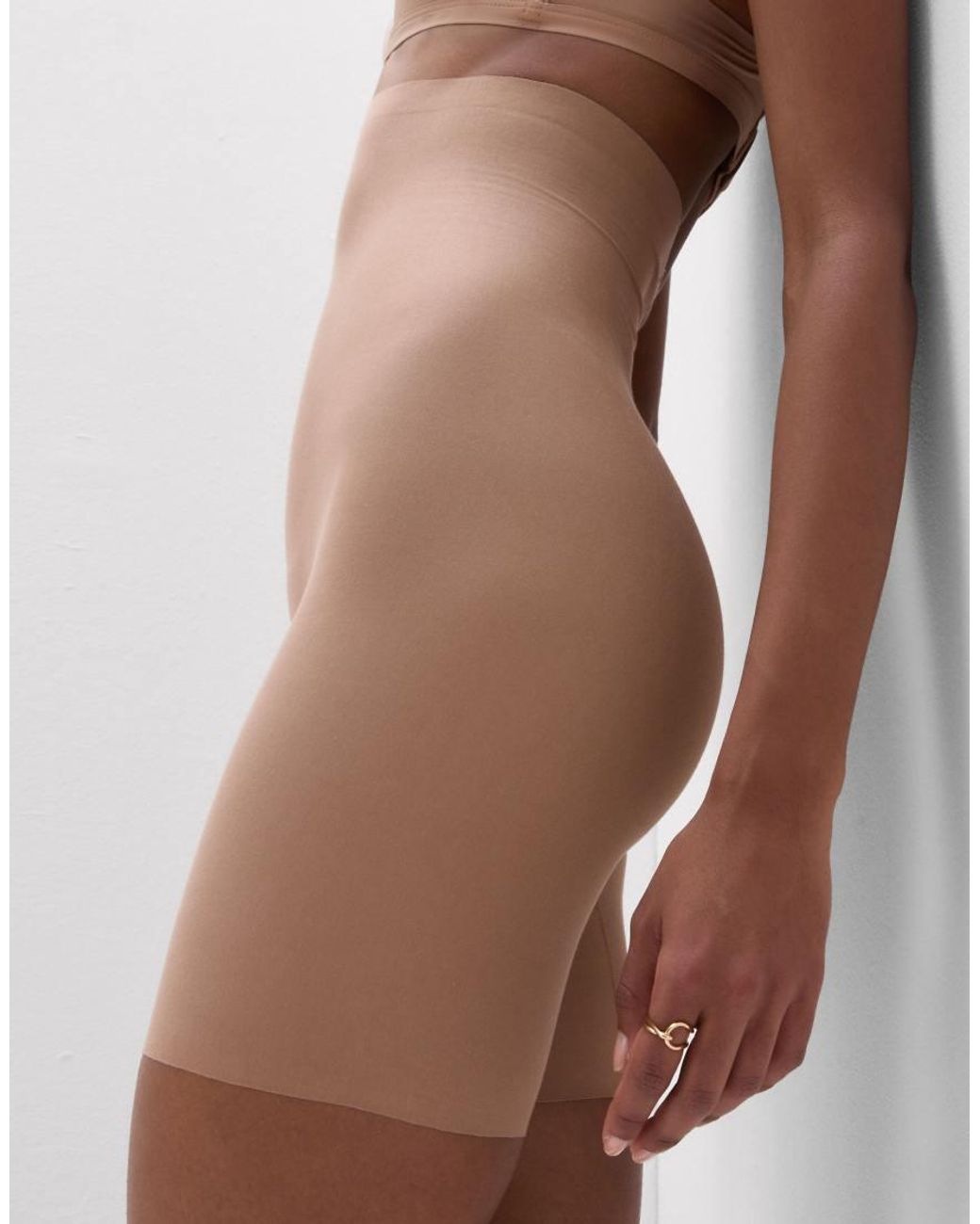 Intimissimi Natural Light Shaping High-Waisted Cotton Shorts