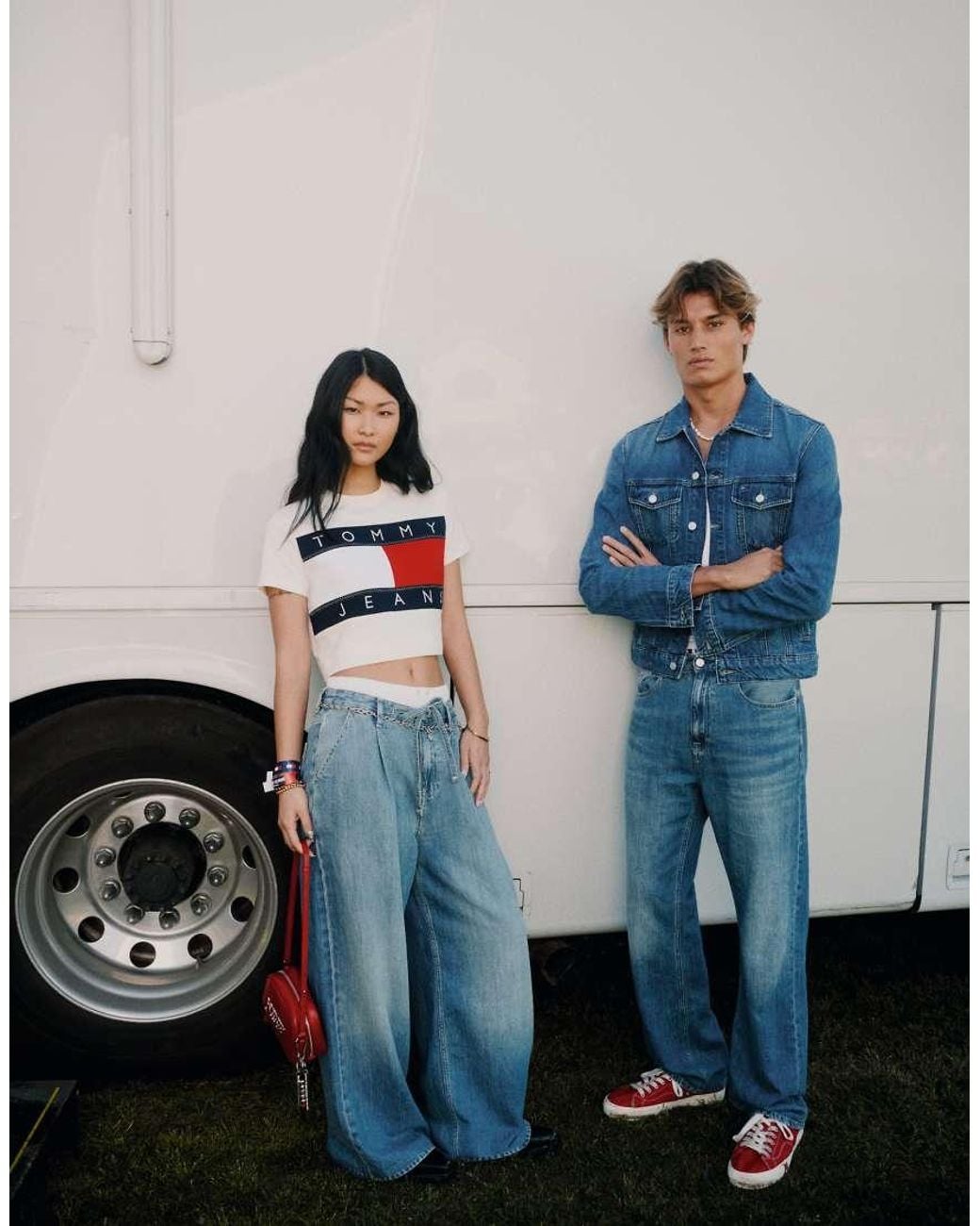 Tommy Hilfiger Blue Theo baggy Jeans for men