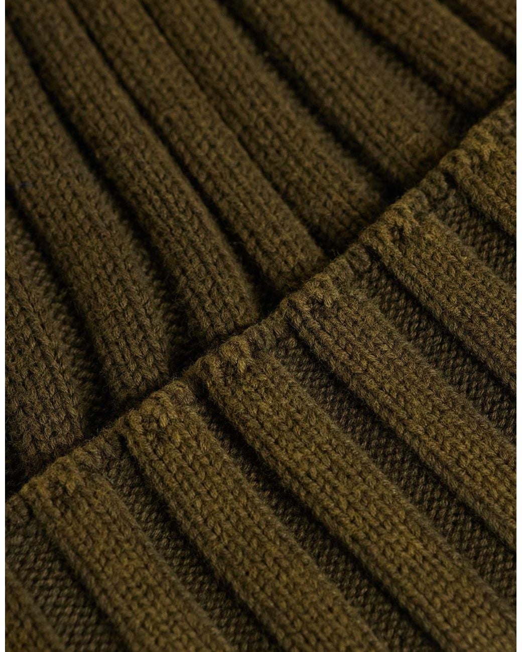 ASOS Grob gerippte strick-mini-mütze in Green für Herren