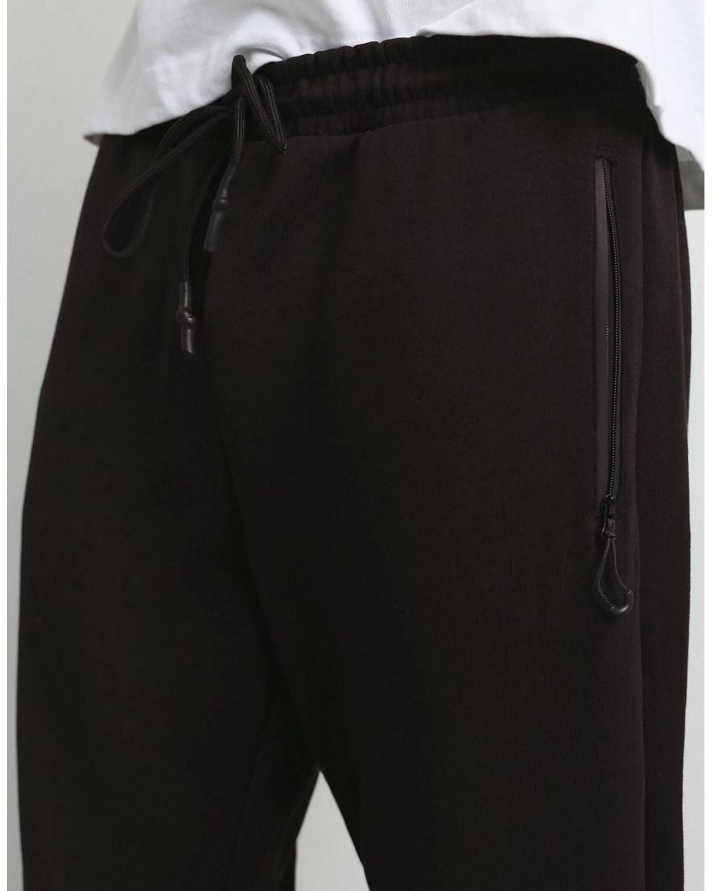 Pull&Bear White Stwd Technical joggers for men