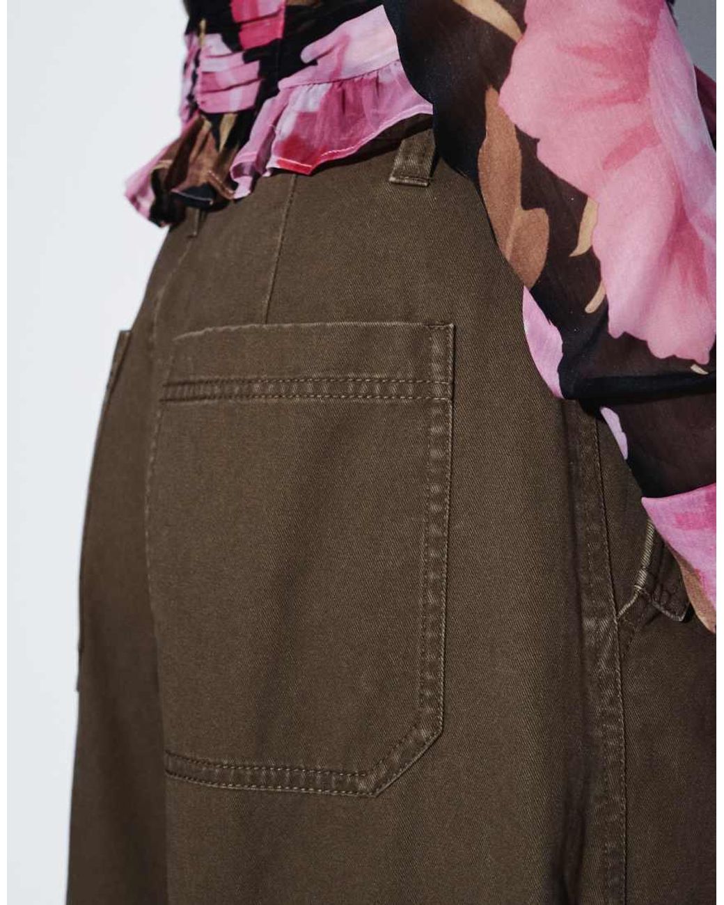 ASOS Green Casual Utility Trouser With Pocket Detail