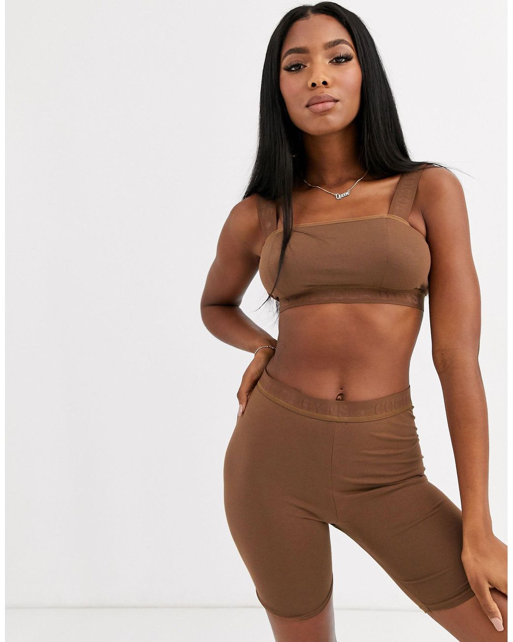 Nubian Skin Cocoa By Ns Nude Bandeau Bralette in Brown | Lyst Canada