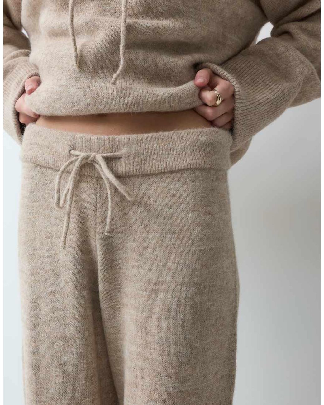 ASOS Natural Knitted Jogger Co-Ord