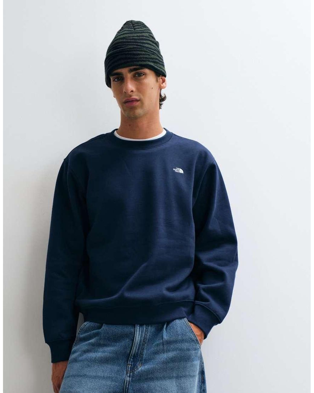 The North Face Blue Tnf Essential Simple Dome Relaxed Sweatshirt for men