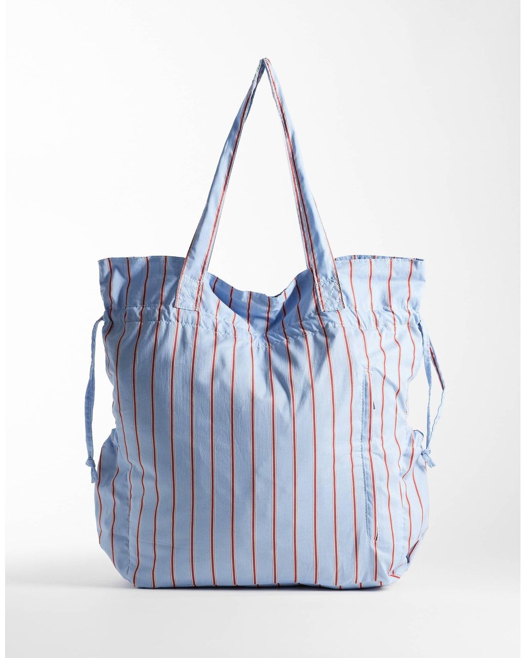 ASOS Blue Ruched Pocket Tote Bag