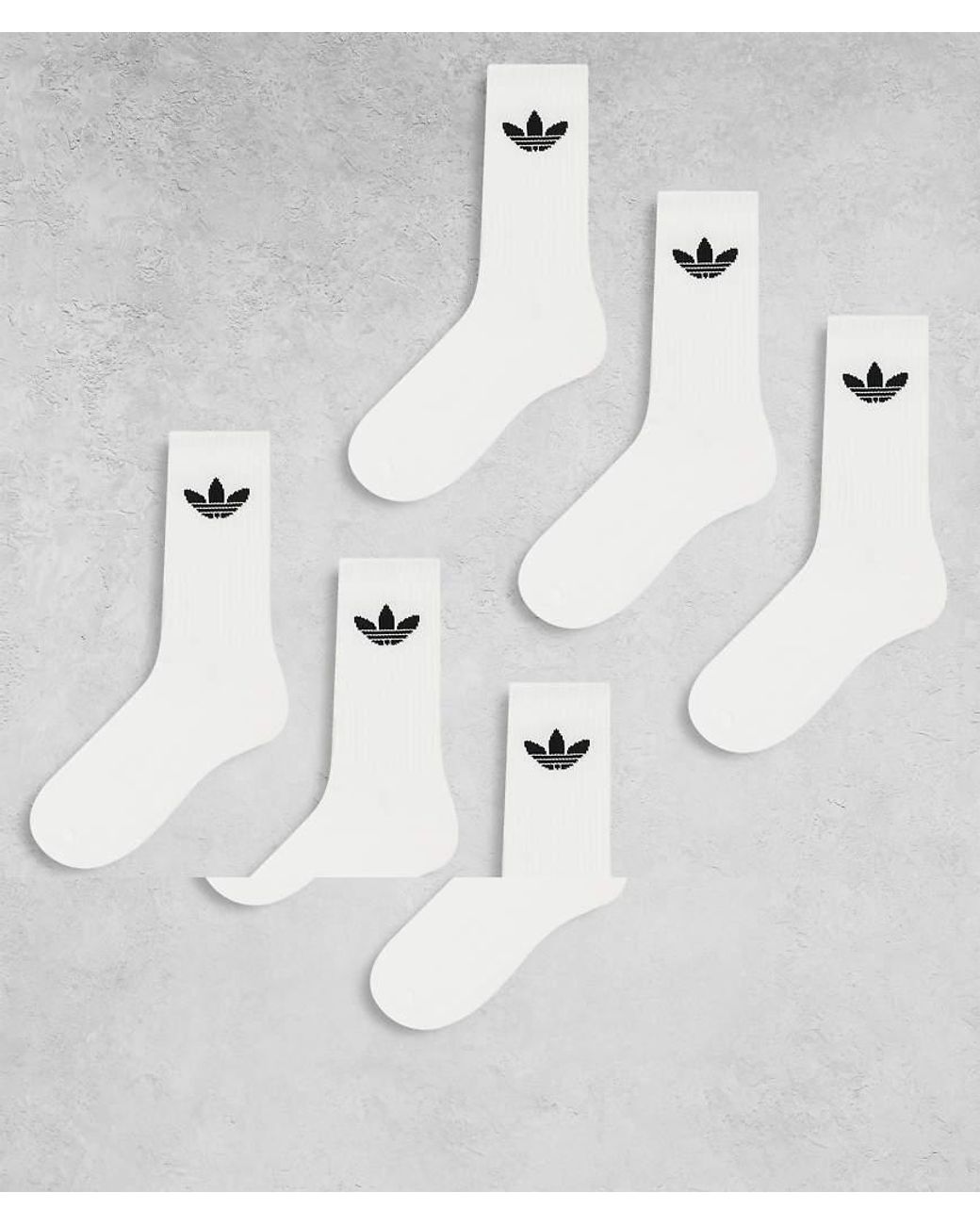Adidas Originals Natural Trefoil 6-pack Sock