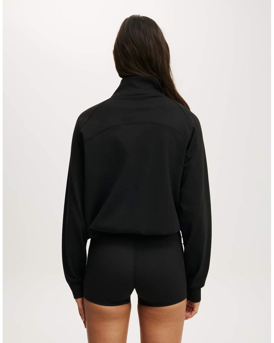 Cotton On Black Active Oversized Track Jacket