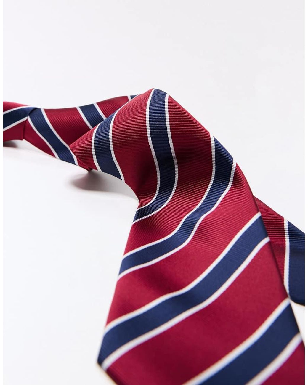 Bershka Gray Striped Tie for men