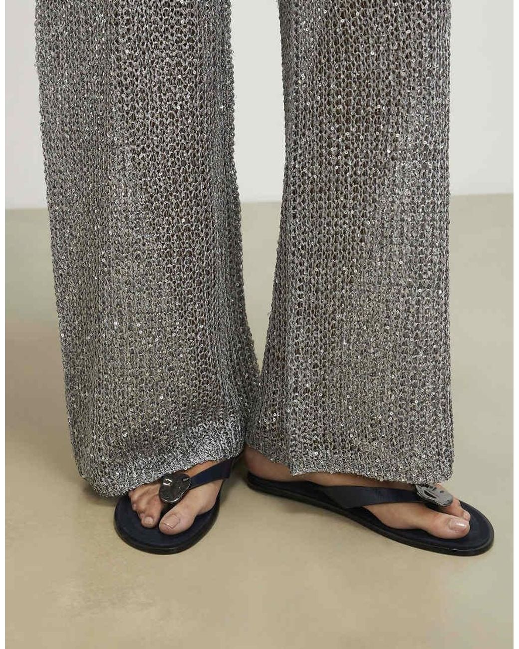 River Island White Studded Detail Toe Thong Flat Sandal