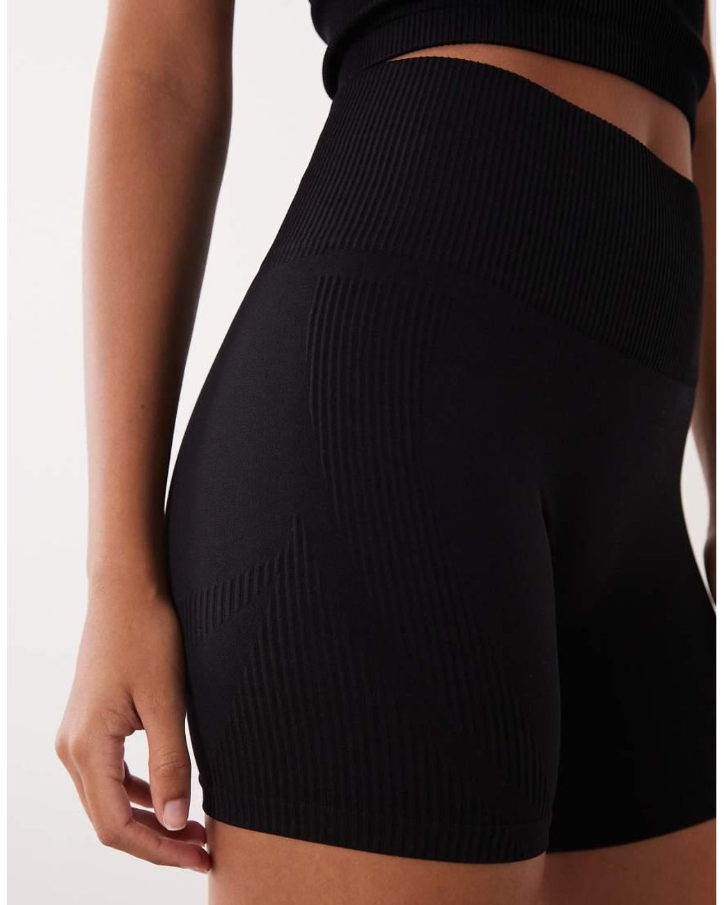 4505 Black Sculpting Seamless High Waist 5" Booty Shorts