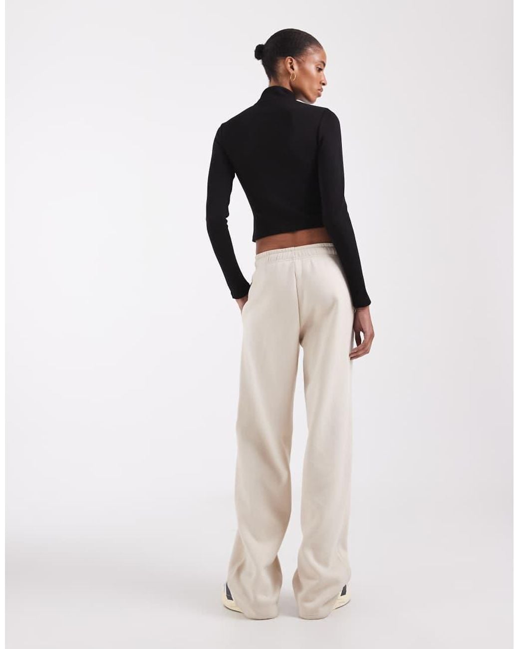 ONLY White Wide Leg Joggers