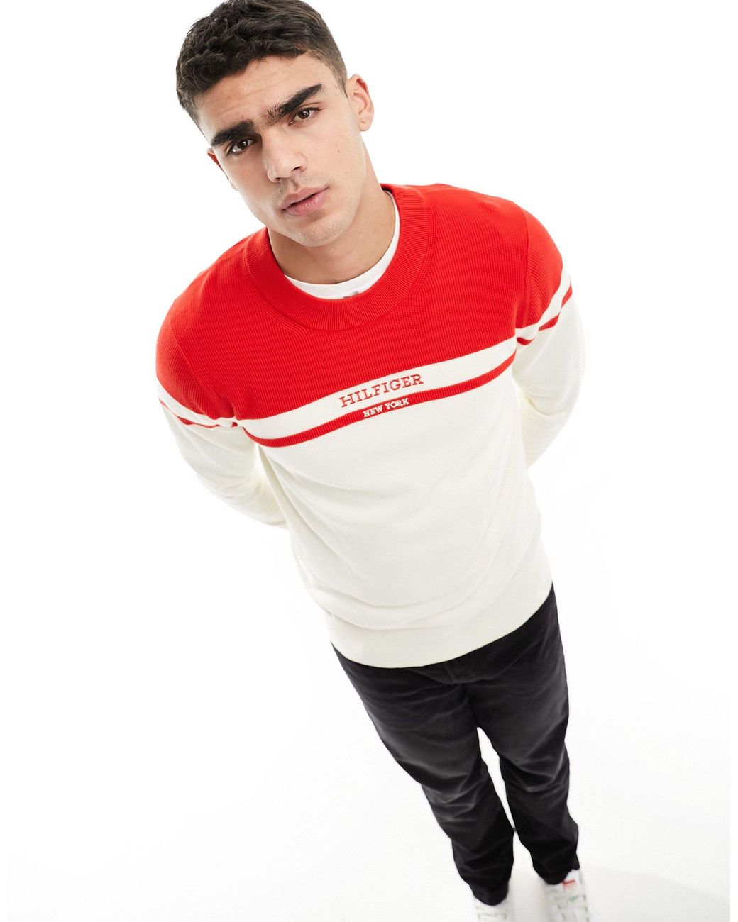 colour block tommy hilfiger jumper