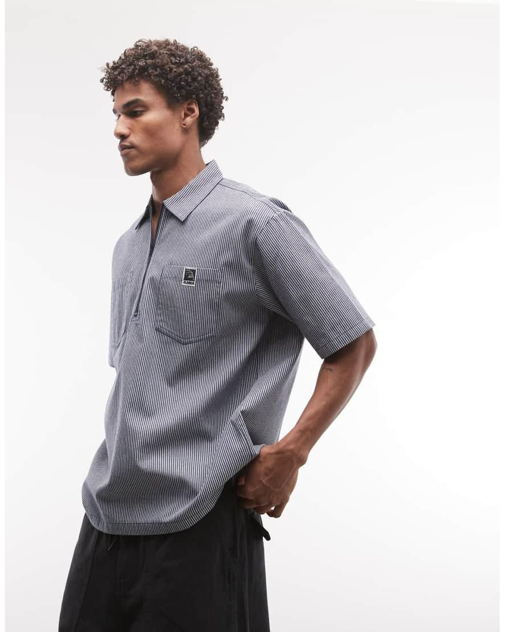 Xlarge Blue Camp Shirt for men