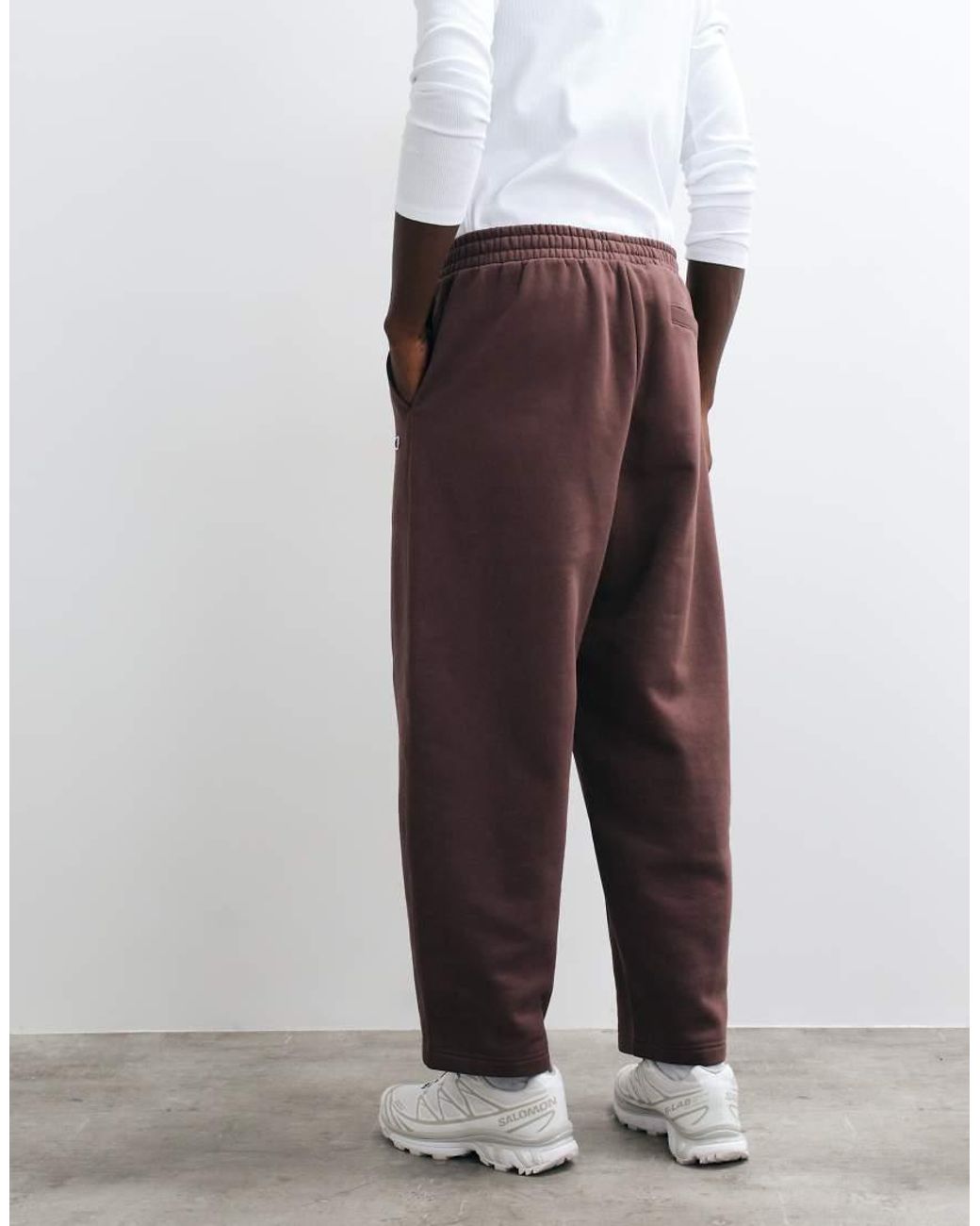 Champion White Main Street Barrel Leg Drawstrings Pants for men