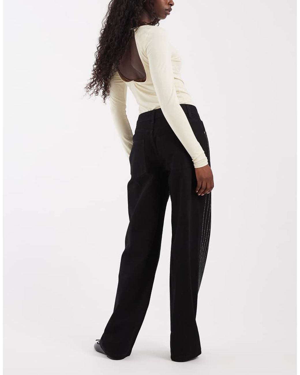 ASOS White Embellished Jean